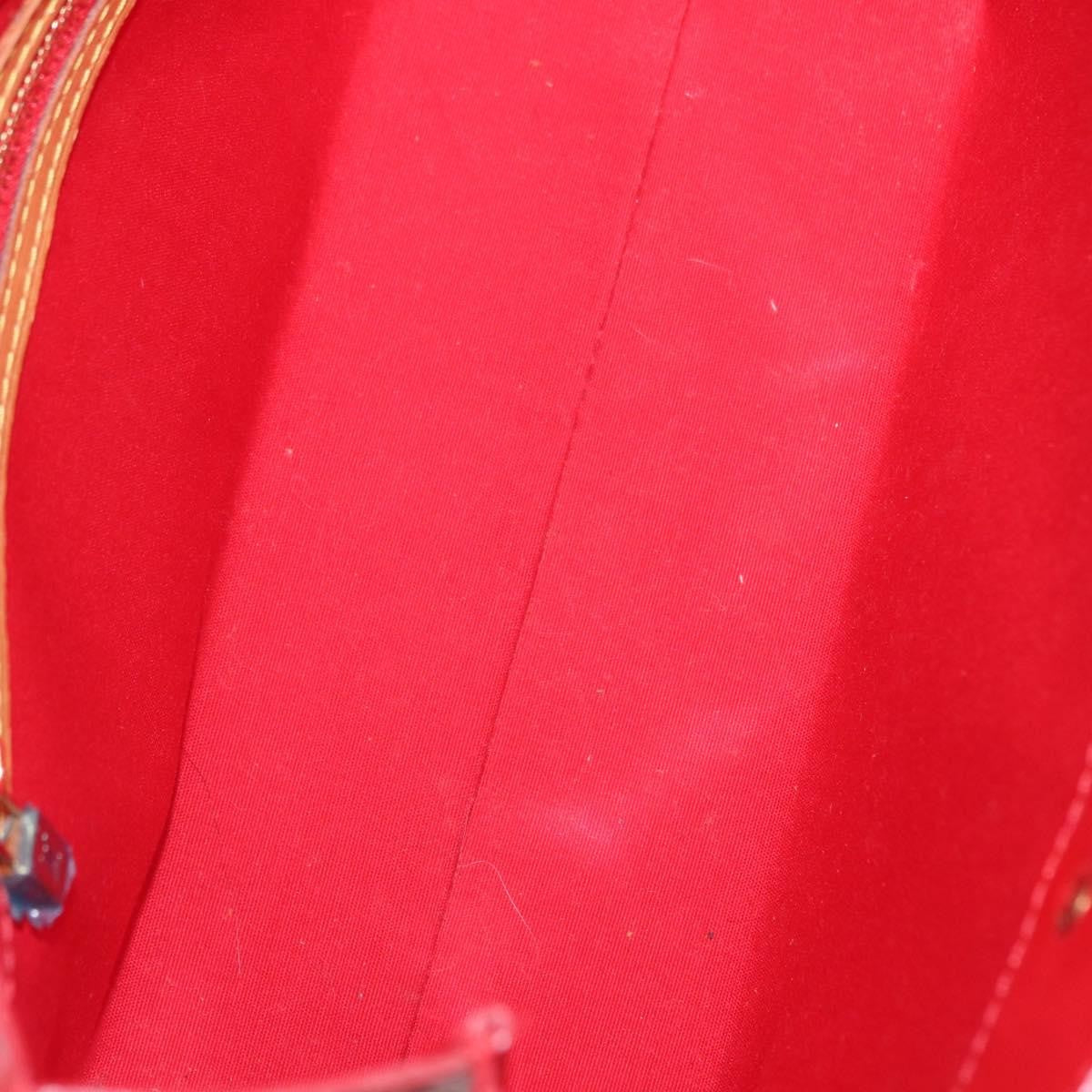 Louis Vuitton Reade Handbag Monogram Vernis Red Patent_Leather Handbag (Authentic  )