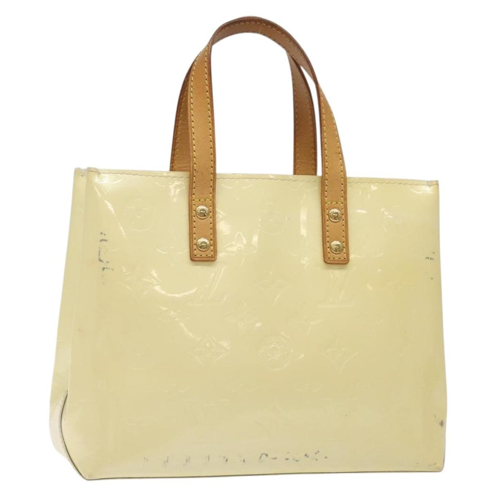 Louis Vuitton Reade Handbag Monogram Vernis Beige Patent_Leather Bag (Authentic  )