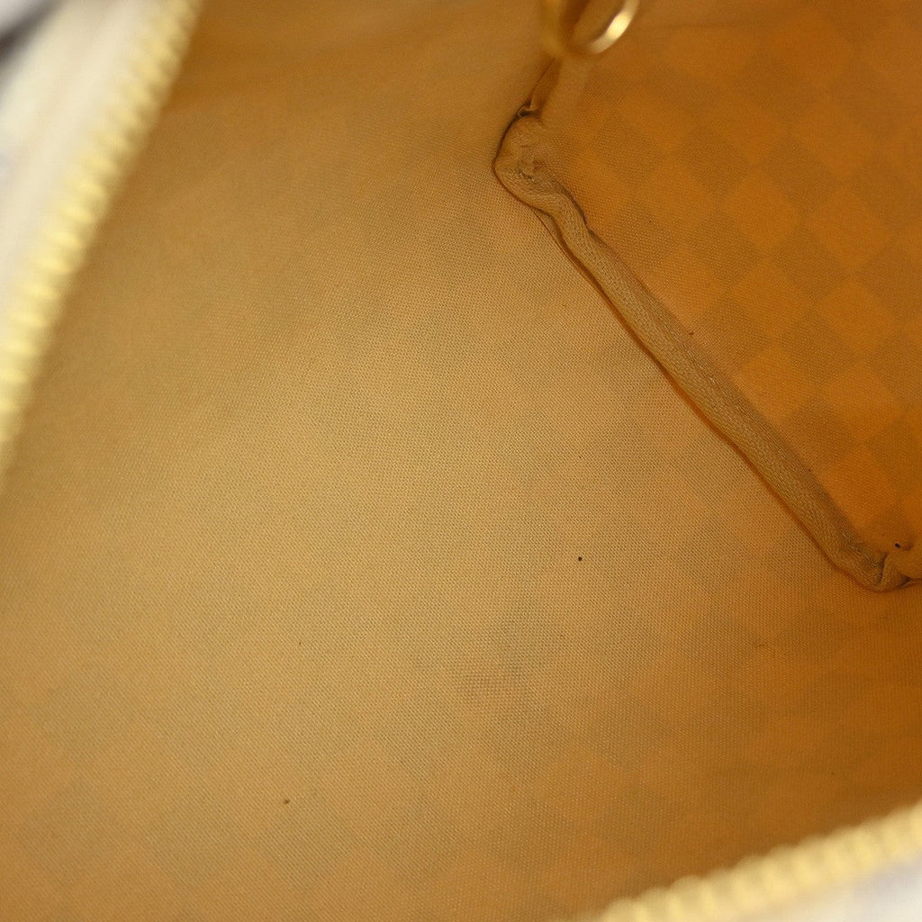 Louis Vuitton Speedy Handbag Damier White Canvas Handbag ( )