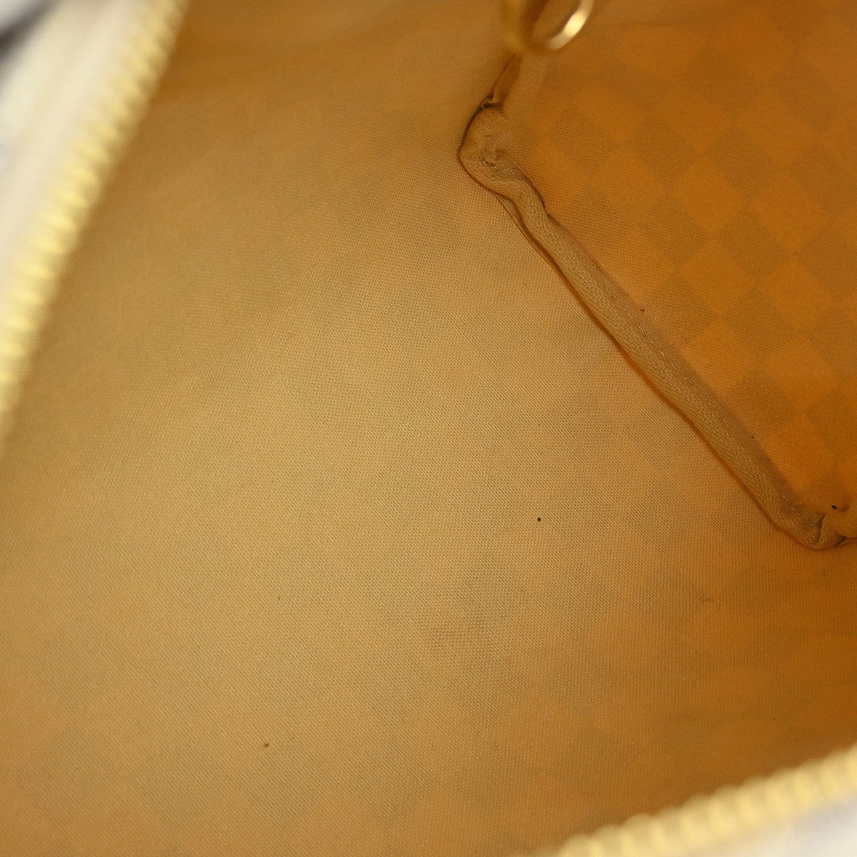 Louis Vuitton Speedy Handbag Damier White Canvas Handbag ( )