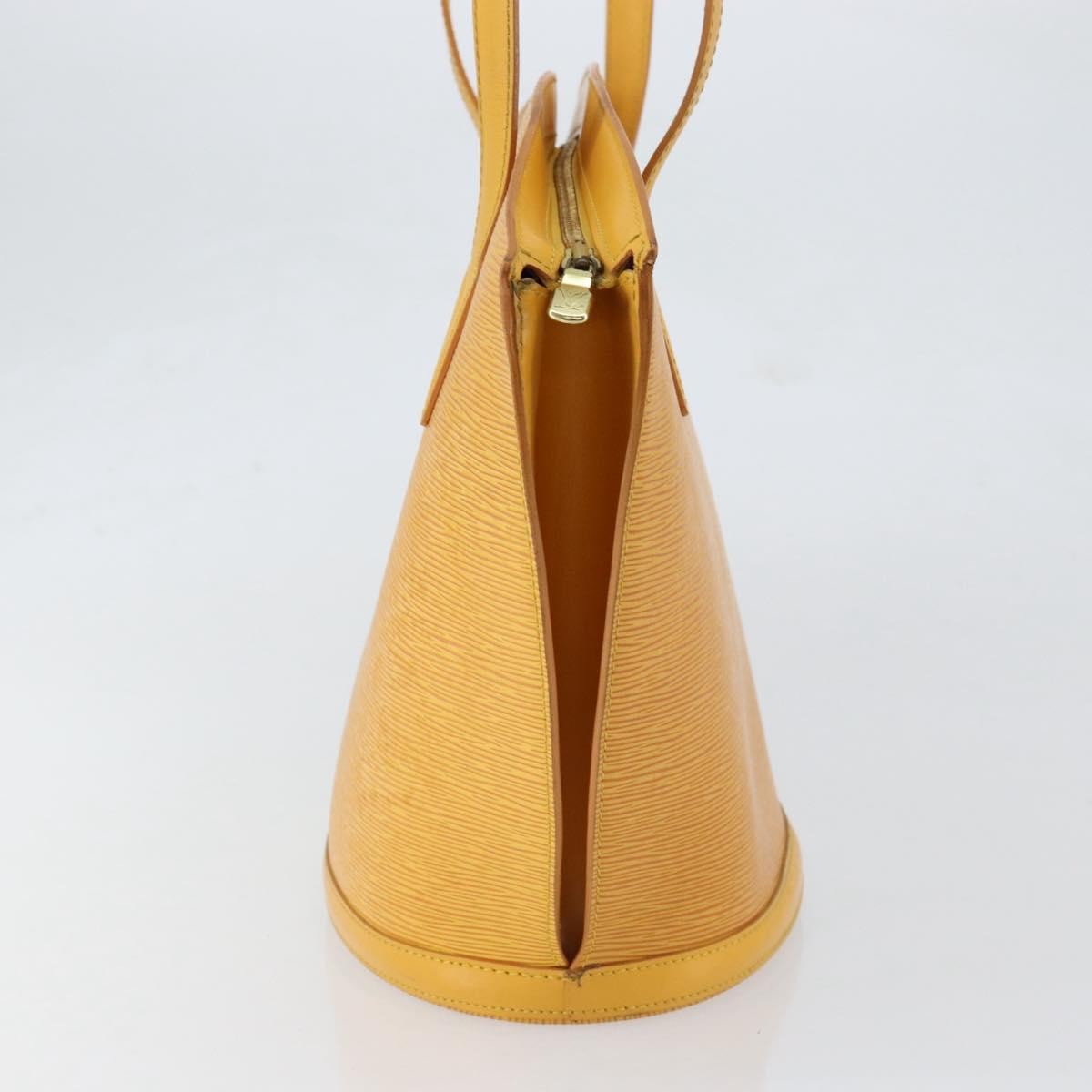 Louis Vuitton Saint Jacques Handbag Epi Leather Yellow Leather Handbag (Authentic  )
