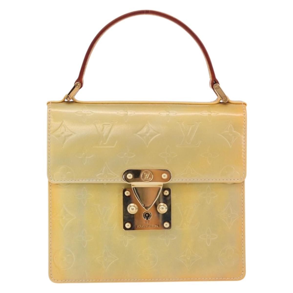 Louis Vuitton Spring Street Nm Handbag Patent Leather Yellow Patent_Leather Handbag ( )