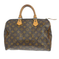 Louis Vuitton Speedy Handbag Monogram Canvas Brown Canvas Handbag ( )