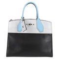 Louis Vuitton City Steamer Handbag Leather Black Leather Handbag (Authentic  )