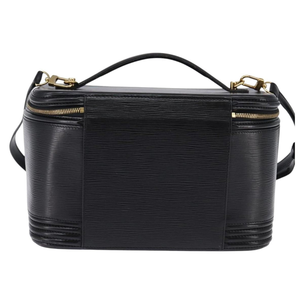 Louis Vuitton Nice Vanity Case Epi Leather Black Leather Bag (Authentic  )