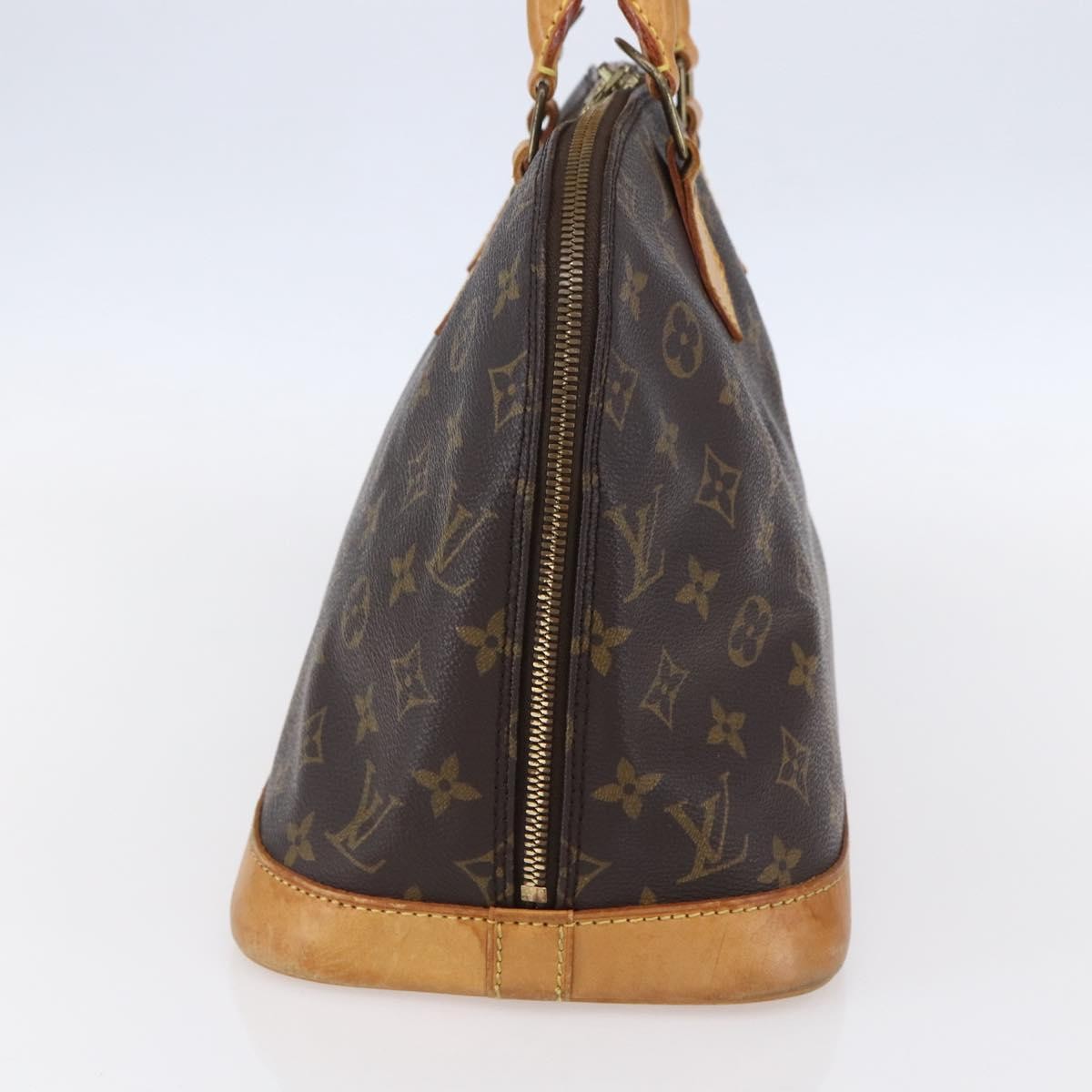 Louis Vuitton Alma Handbag Monogram Canvas Brown Canvas Handbag ( )