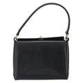 Gucci Vintage Handbag Leather Black Leather Handbag (Authentic  )