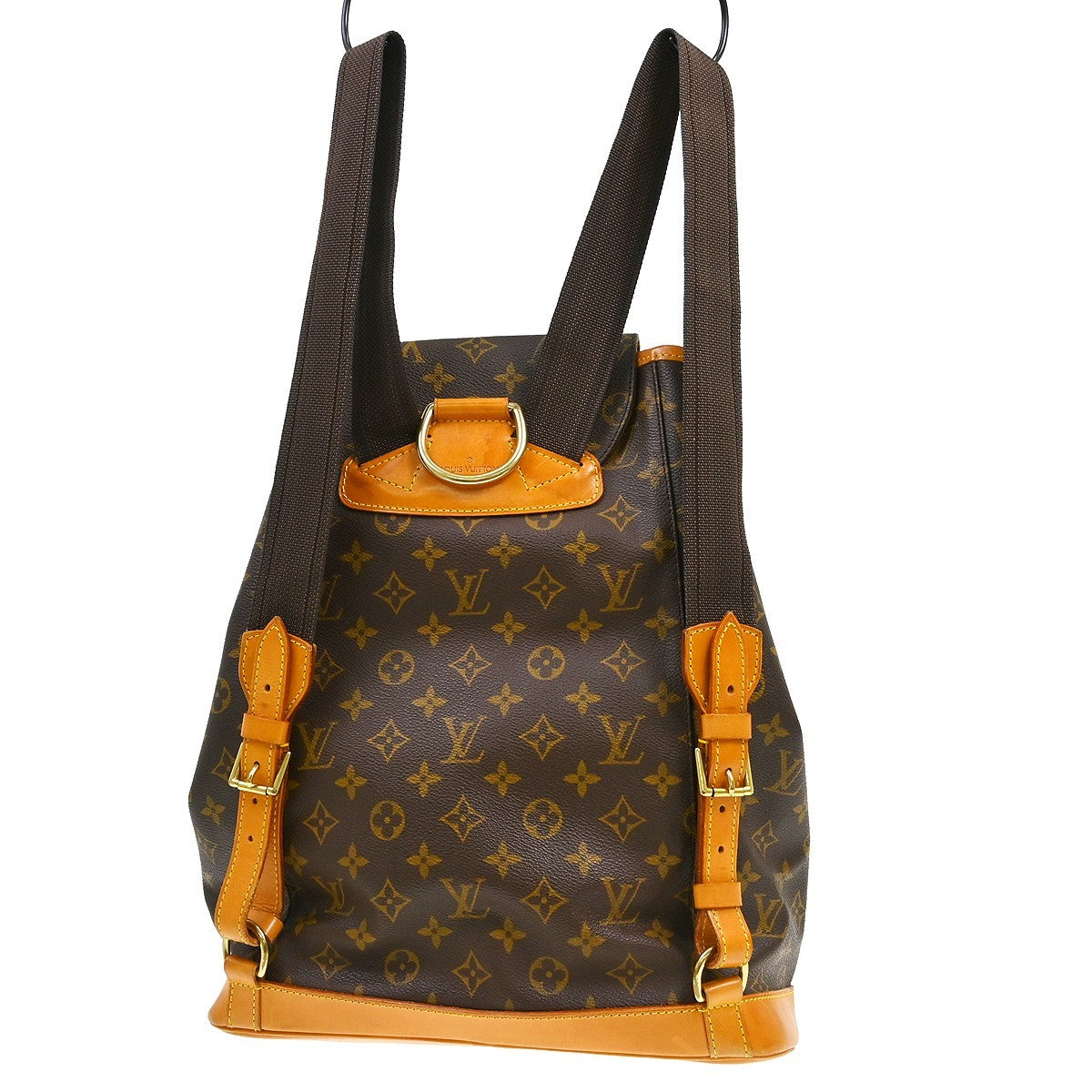 Louis Vuitton Vintage Montsouris Backpack Monogram Canvas Brown Canvas Backpack Bag ( )