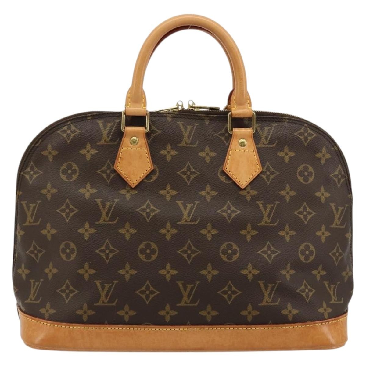 Louis Vuitton Vintage Alma Handbag Monogram Canvas Brown Canvas Handbag ( )