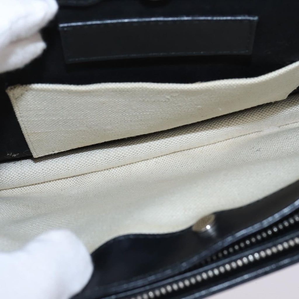 Balenciaga Navy Pochette Canvas And Leather White Canvas Bag (Authentic  )