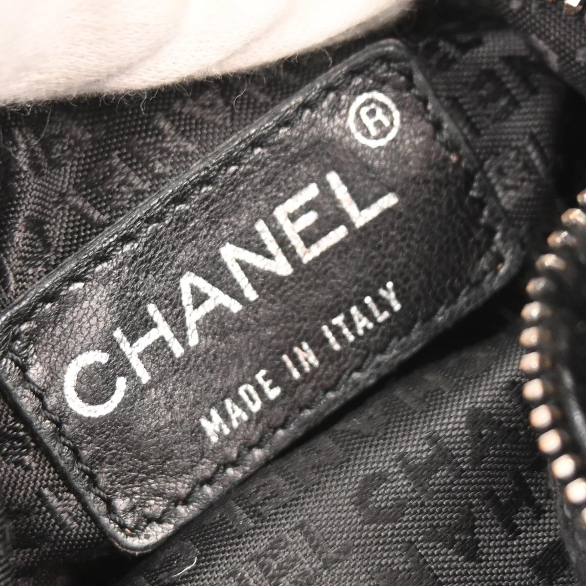 Chanel Chain Hobo Lapin Fur Black Fur Handbag (Authentic  )