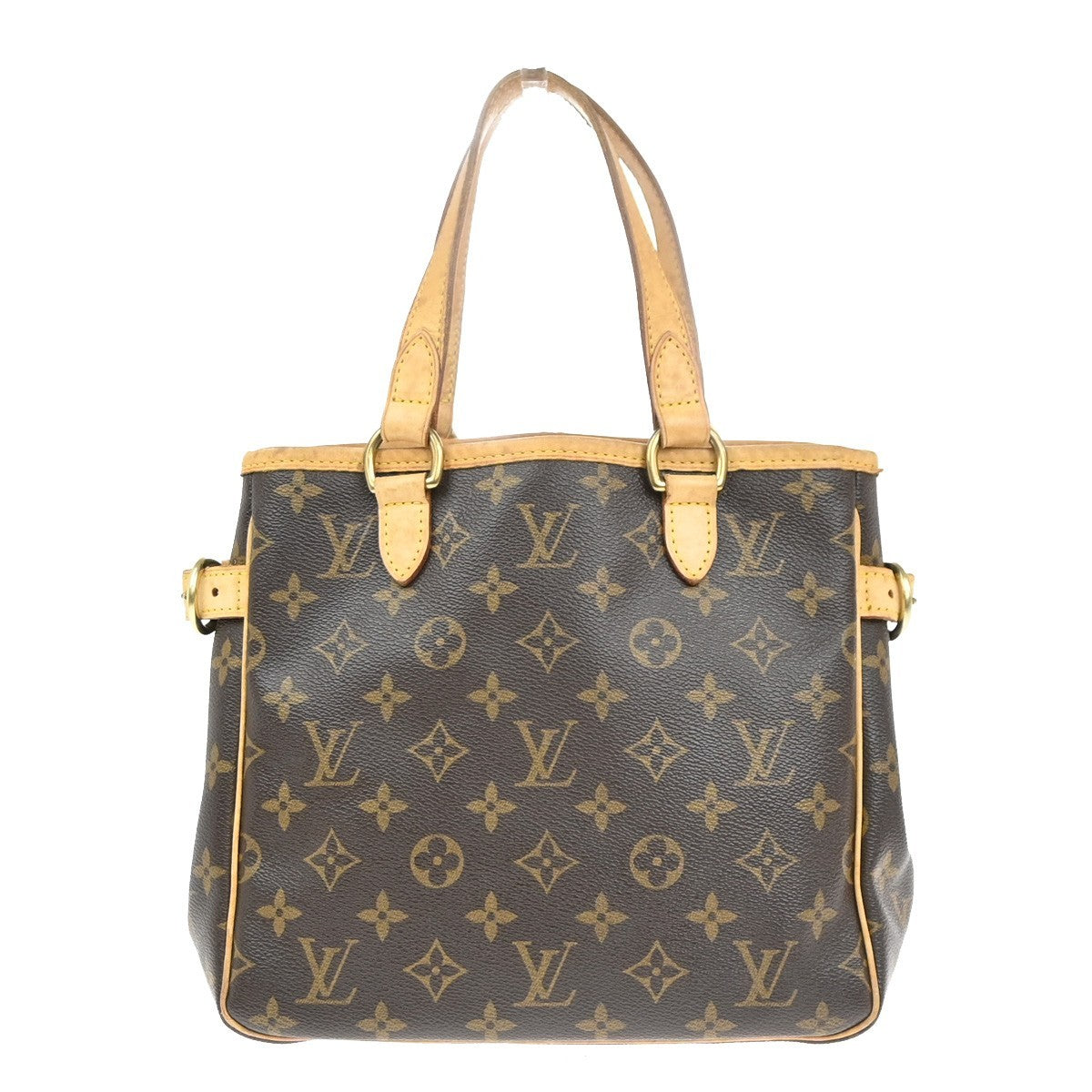 Louis Vuitton Batignolles Handbag Monogram Canvas Brown Leather Handbag (Authentic  )