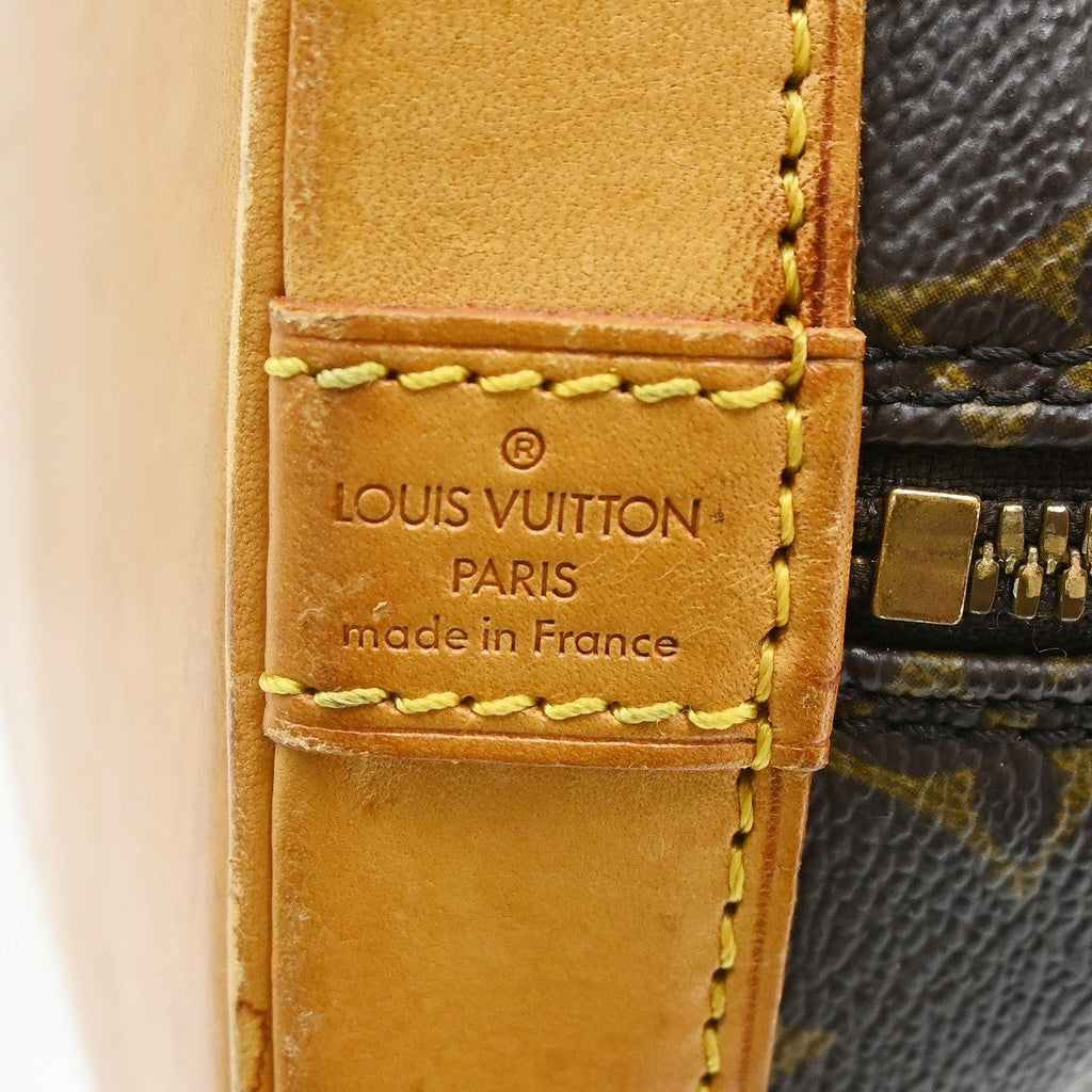 Louis Vuitton Alma Handbag Monogram Canvas Brown Canvas Handbag ( )