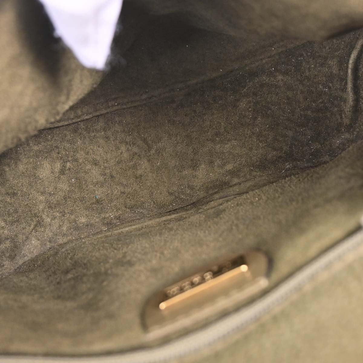 Gucci Vintage Handbag Leather Green Leather Handbag (Authentic  )