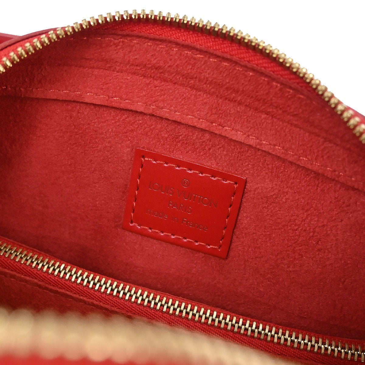 Louis Vuitton Pont Neuf Handbag Epi Leather Red Leather Handbag (Authentic  )