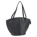 Louis Vuitton Saint Jacques Handbag Epi Leather Black Leather Handbag (Authentic  )