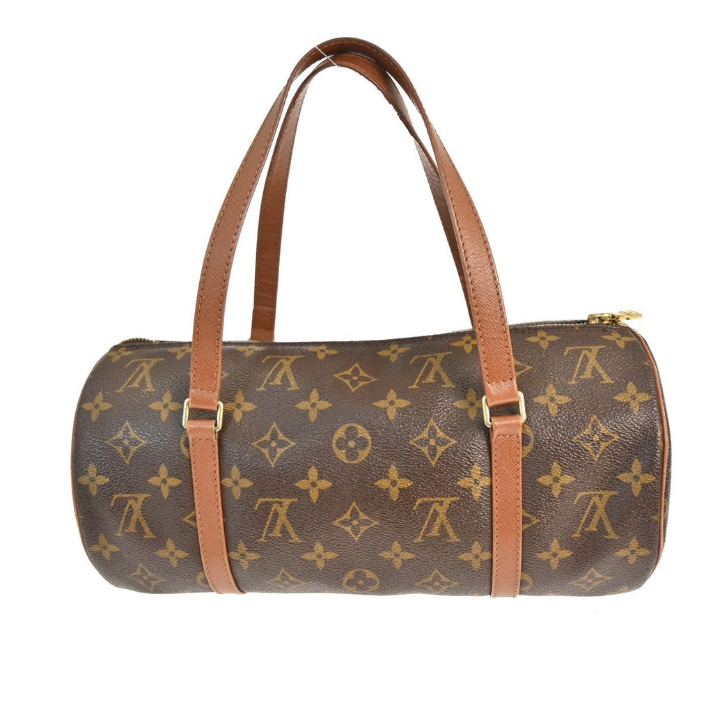 Louis Vuitton Papillon Handbag Monogram Canvas Brown Canvas Handbag ( )