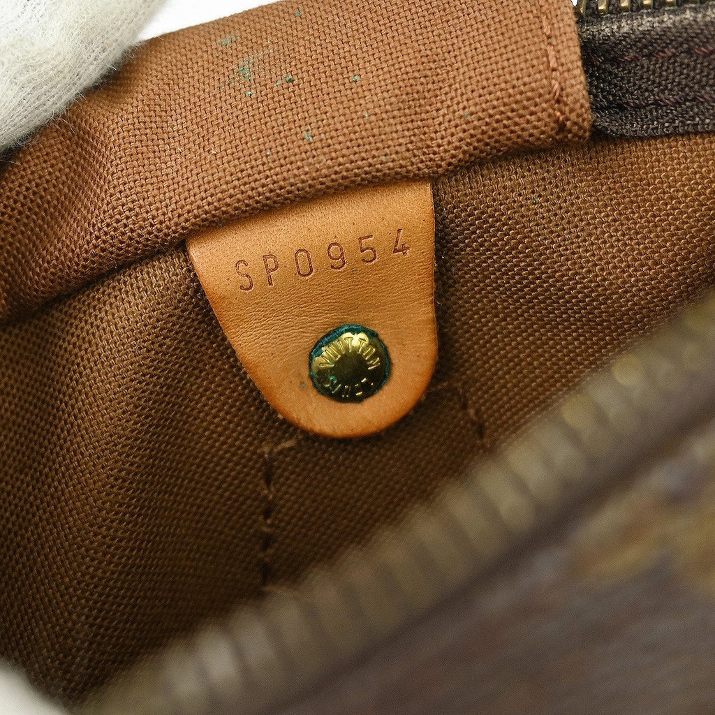 Louis Vuitton Speedy Handbag Monogram Canvas Brown Canvas Handbag ( )