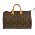 Louis Vuitton Speedy Handbag Monogram Canvas Brown Canvas Handbag ( )