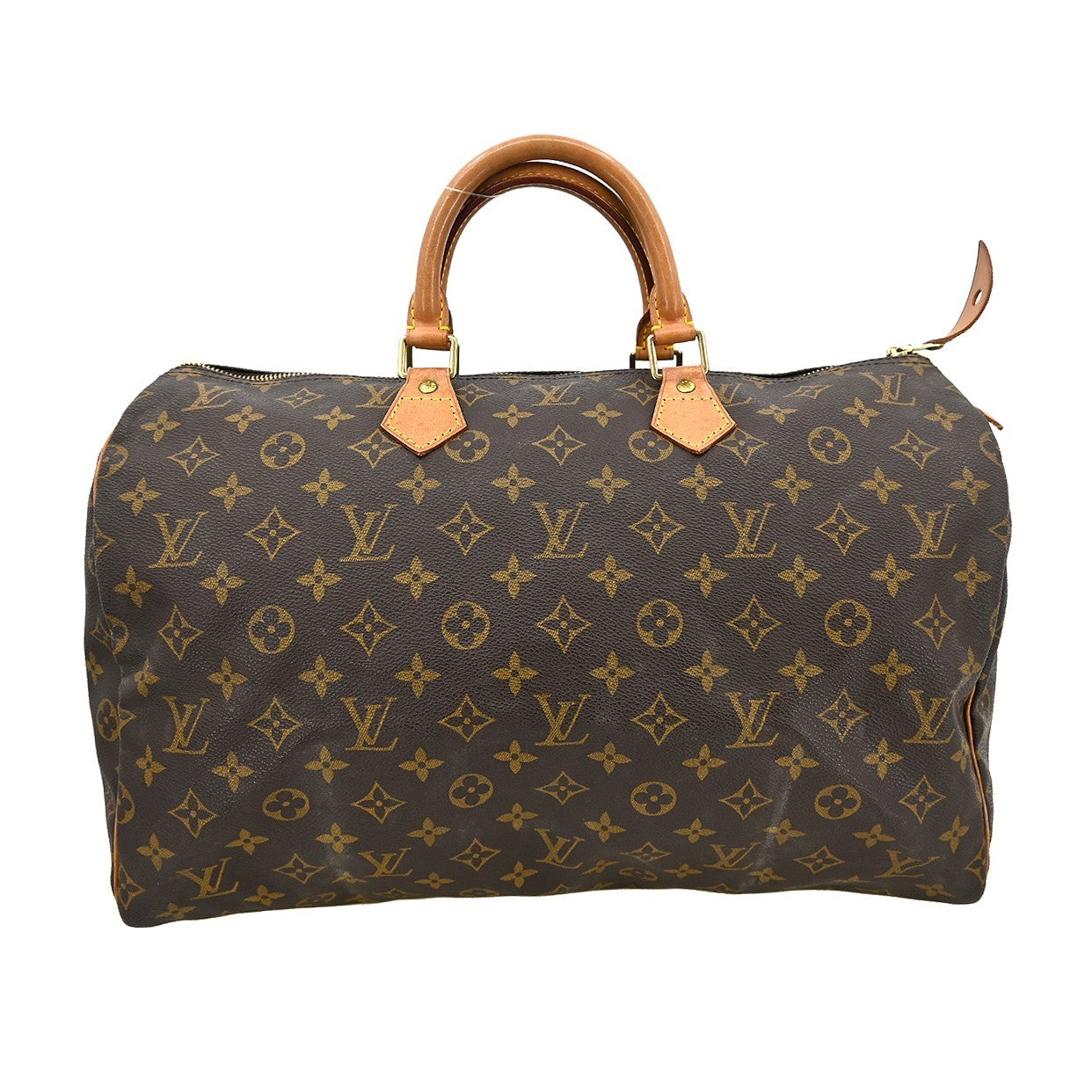 Louis Vuitton Speedy Handbag Monogram Canvas Brown Canvas Handbag ( )
