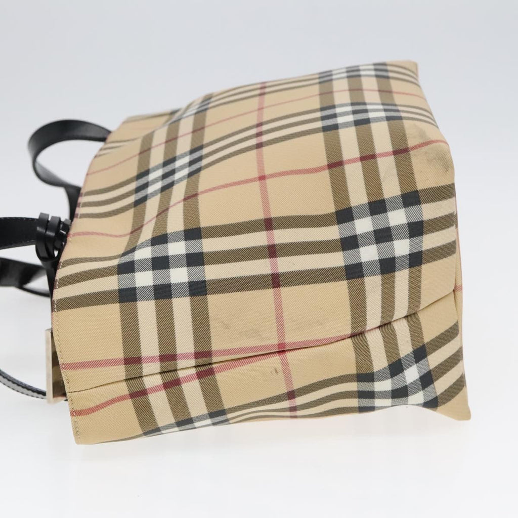 Burberry Nova Check Handbag Nova Check Canvas Beige Canvas Handbag (Authentic  )