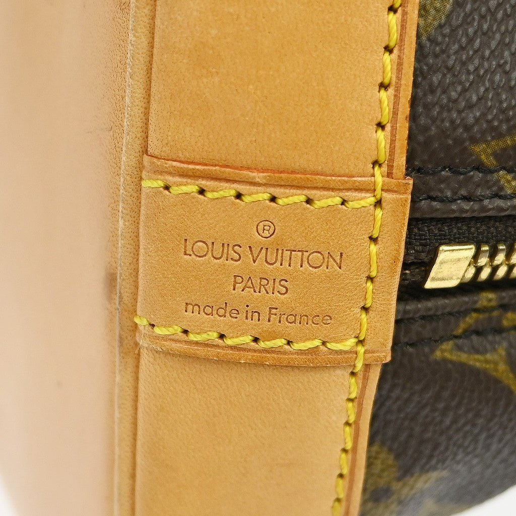 Louis Vuitton Alma Handbag Monogram Canvas Brown Canvas Handbag ( )