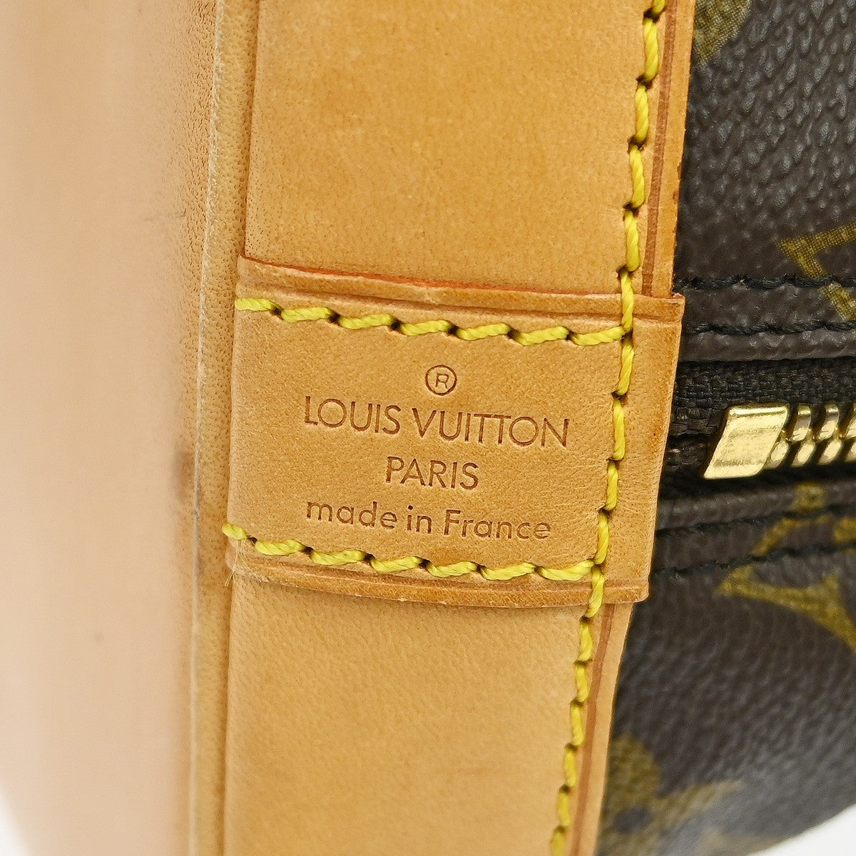 Louis Vuitton Alma Handbag Monogram Canvas Brown Canvas Handbag ( )