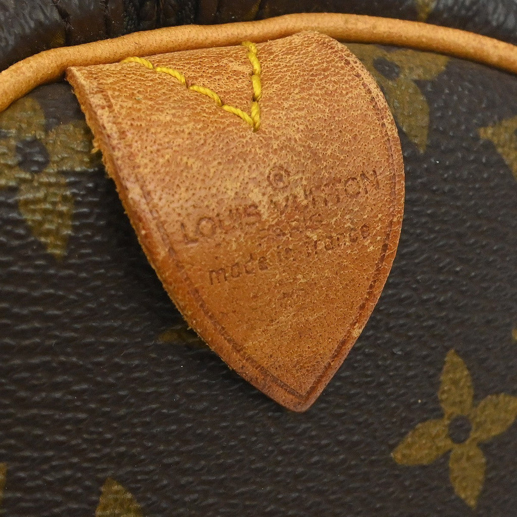 Louis Vuitton Speedy Handbag Monogram Canvas Brown Canvas Handbag ( )