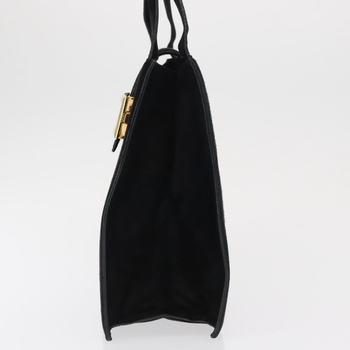 Prada Vintage Handbag Suede Black Suede Handbag (Authentic  )