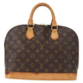 Louis Vuitton Alma Handbag Monogram Canvas Brown Canvas Handbag (Authentic  )