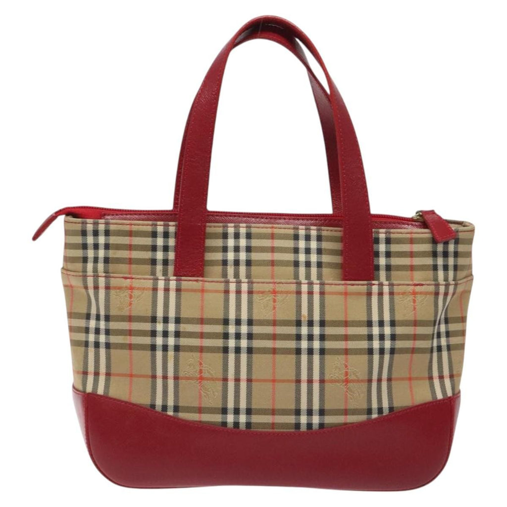 Burberry Nova Check Handbag Nova Check Canvas And Leather Beige Canvas Handbag (Authentic  )