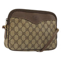 Gucci Gg Supreme Shoulder Bag Canvas Beige Canvas Handbag ( )