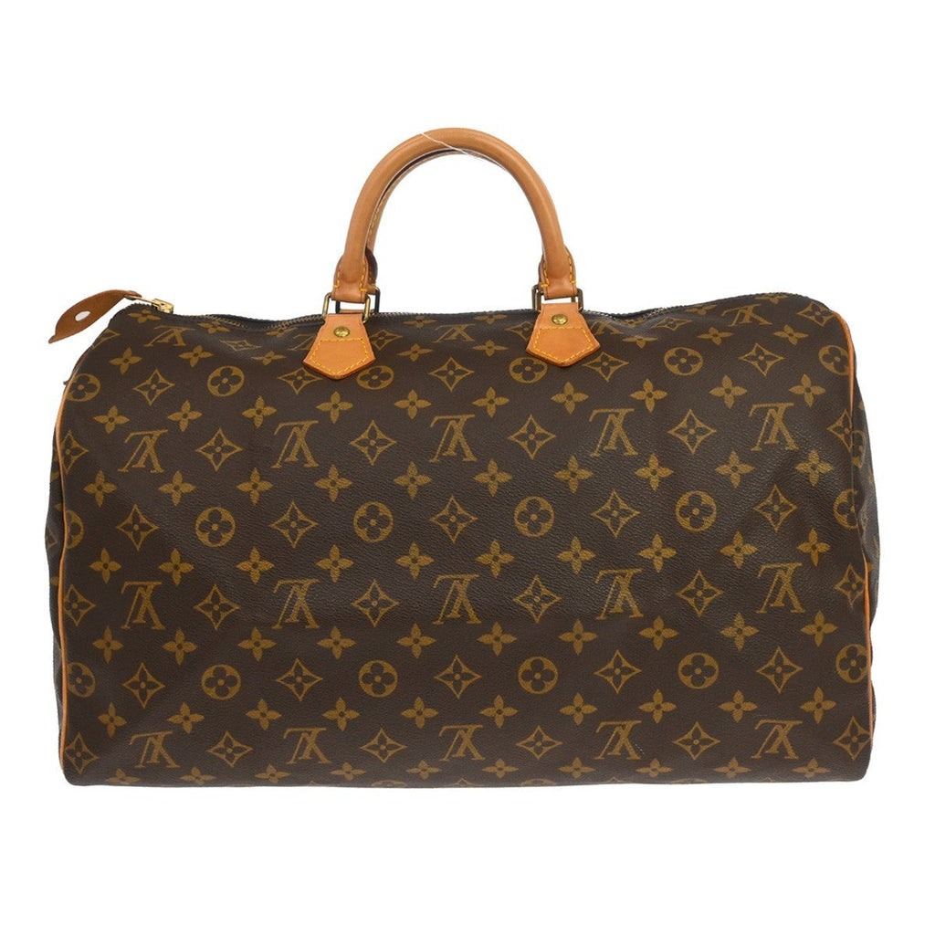 Louis Vuitton Speedy Handbag Monogram Canvas Brown Canvas Handbag ( )
