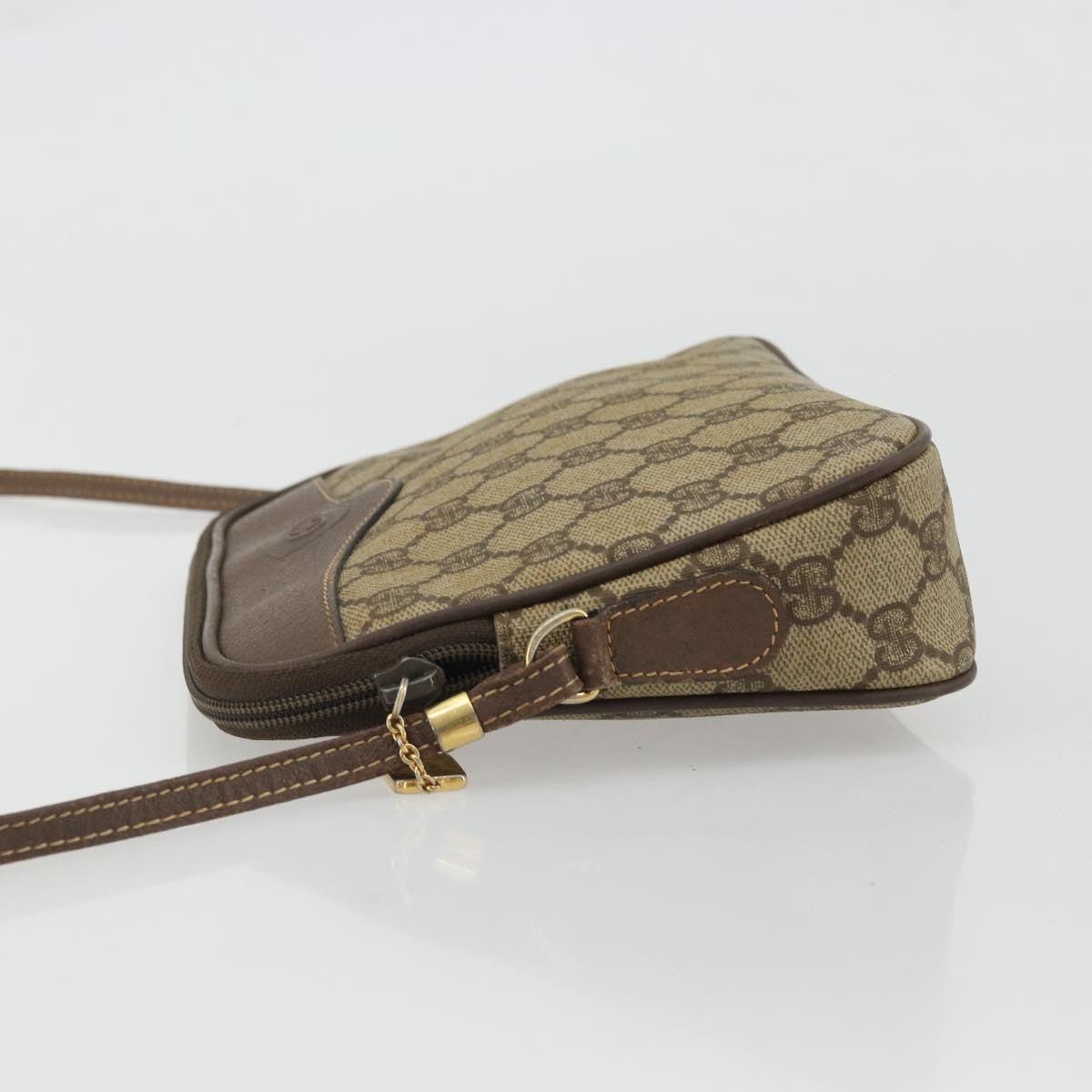 Gucci Gg Supreme Shoulder Bag Canvas Beige Canvas Handbag ( )