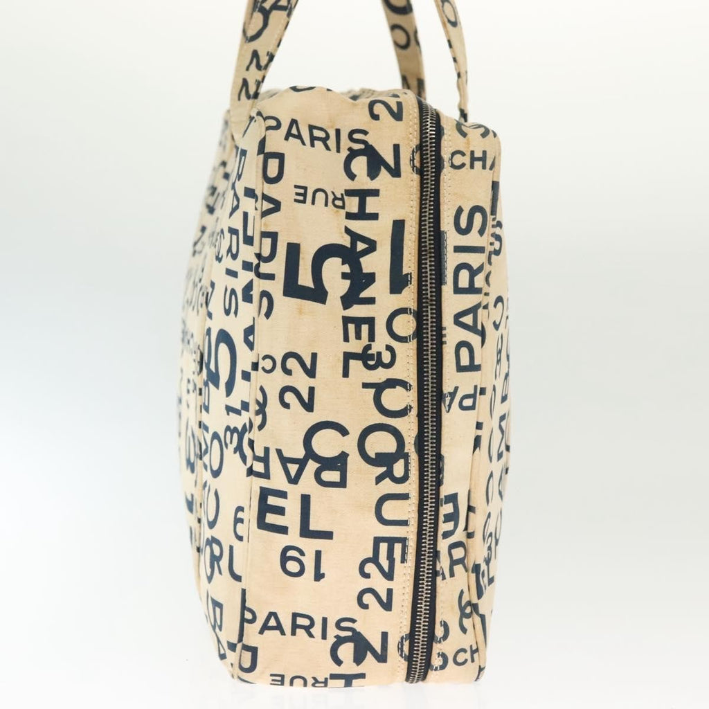 Chanel Cambon Canvas White Canvas Bag (Authentic  )