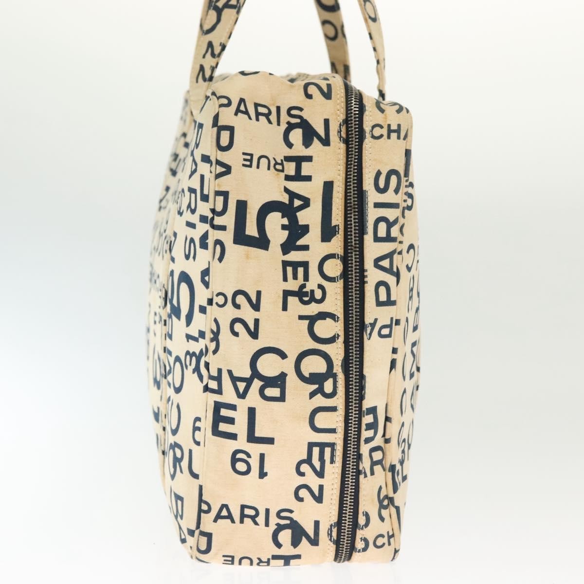 Chanel Cambon Canvas White Canvas Bag (Authentic  )