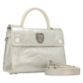 Christian Dior Diorever Bag Leather Silver Leather Bag (Authentic  )