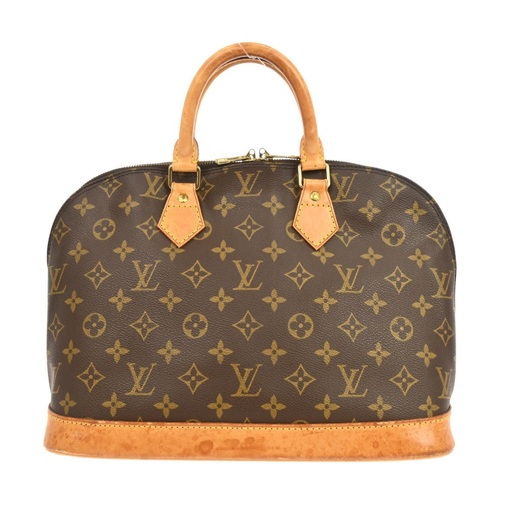Louis Vuitton Alma Handbag Monogram Canvas Brown Canvas Handbag ( )