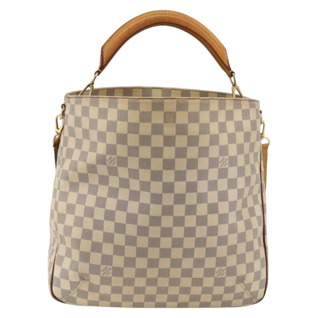 Louis Vuitton Soffi Handbag Damier Beige Canvas Handbag (Authentic  )