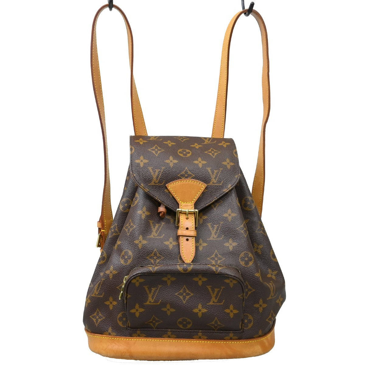 Louis Vuitton Vintage Montsouris Backpack Monogram Canvas Brown Canvas Backpack Bag ( )