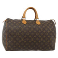 Louis Vuitton Speedy Handbag Monogram Canvas Brown Canvas Handbag ( )