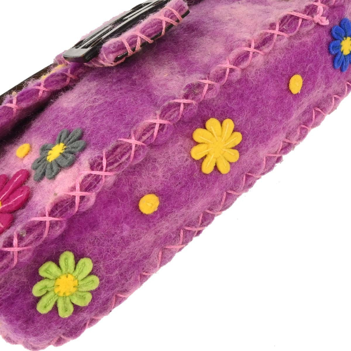 Fendi Baguette Bag Patent Purple Felt,Leather Handbag (Authentic  )