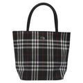 Burberry Nova Check Tote Nylon Black Nylon Handbag (Authentic  )