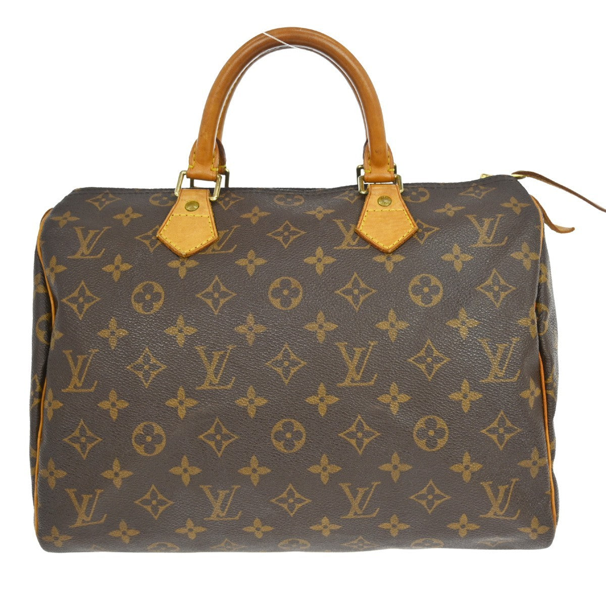 Louis Vuitton Speedy Handbag Monogram Canvas Brown Canvas Handbag ( )