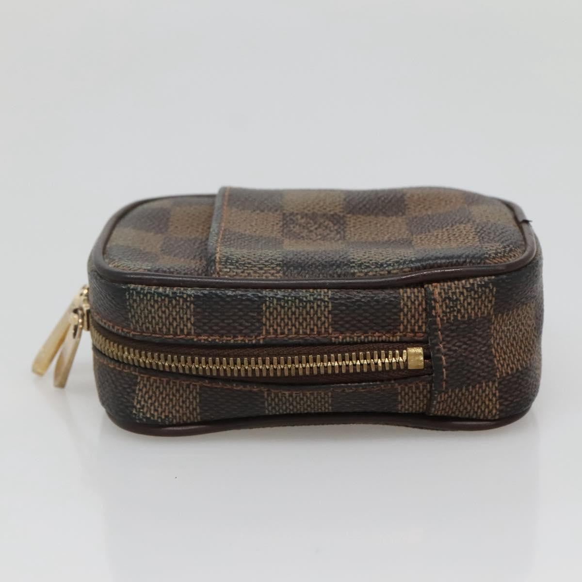 Louis Vuitton Etui Okapi Camera Case Damier Brown Canvas Bag (Authentic  )
