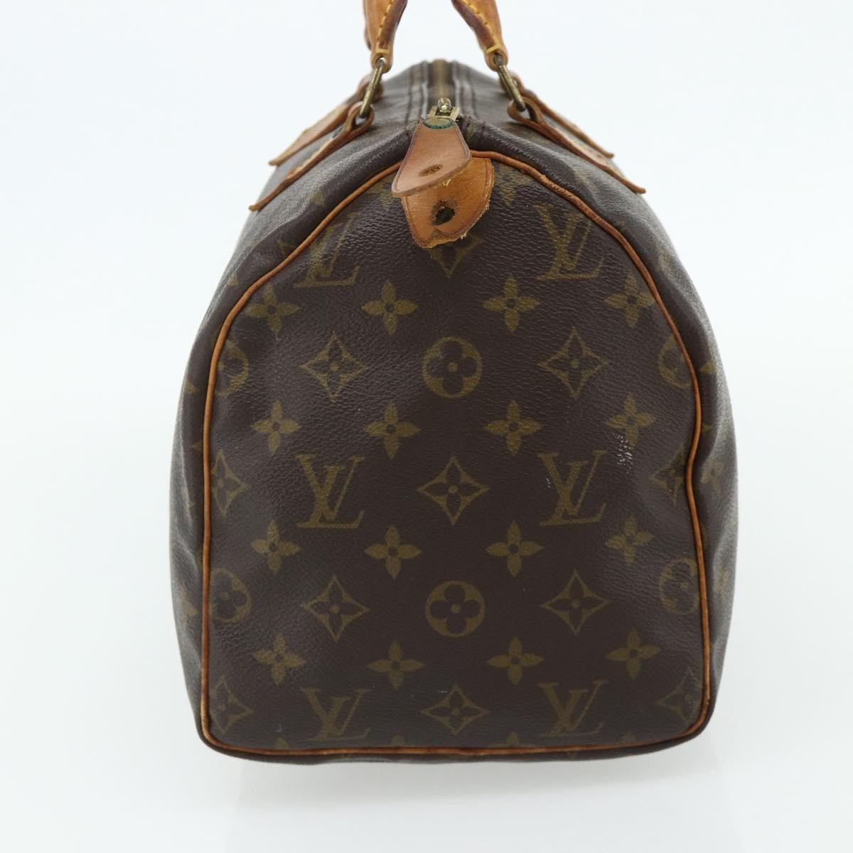 Louis Vuitton Speedy Handbag Monogram Canvas Brown Canvas Handbag ( )