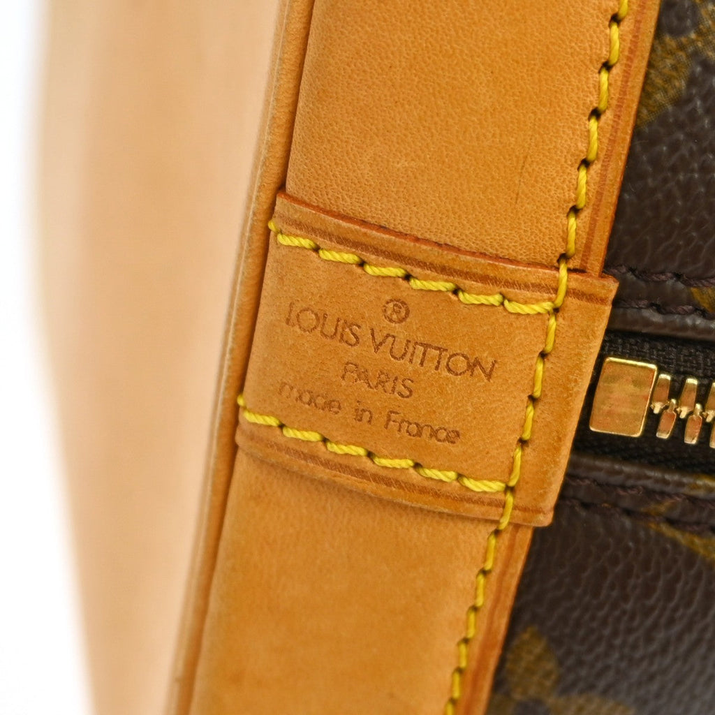 Louis Vuitton Alma Handbag Monogram Canvas Brown Canvas Handbag ( )