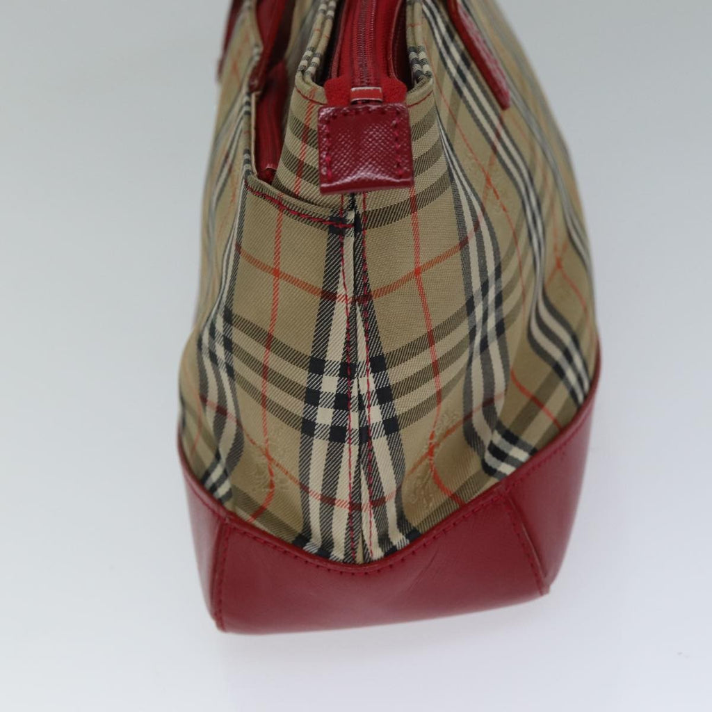 Burberry Nova Check Handbag Nova Check Canvas Beige Canvas Handbag (Authentic  )
