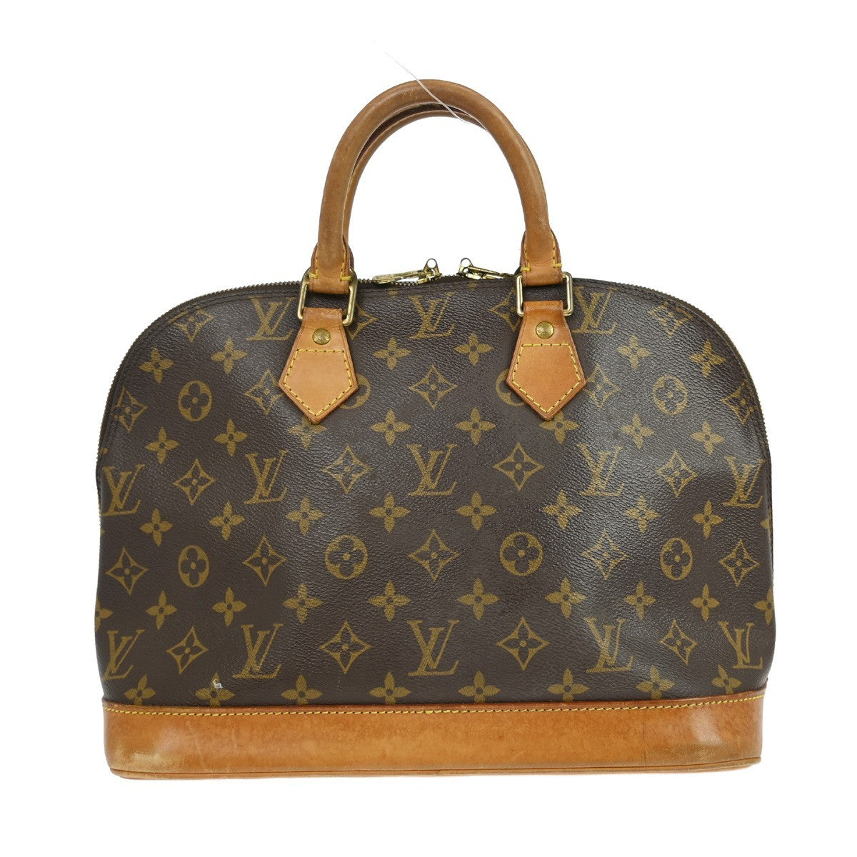 Louis Vuitton Alma Handbag Monogram Canvas Brown Canvas Handbag ( )