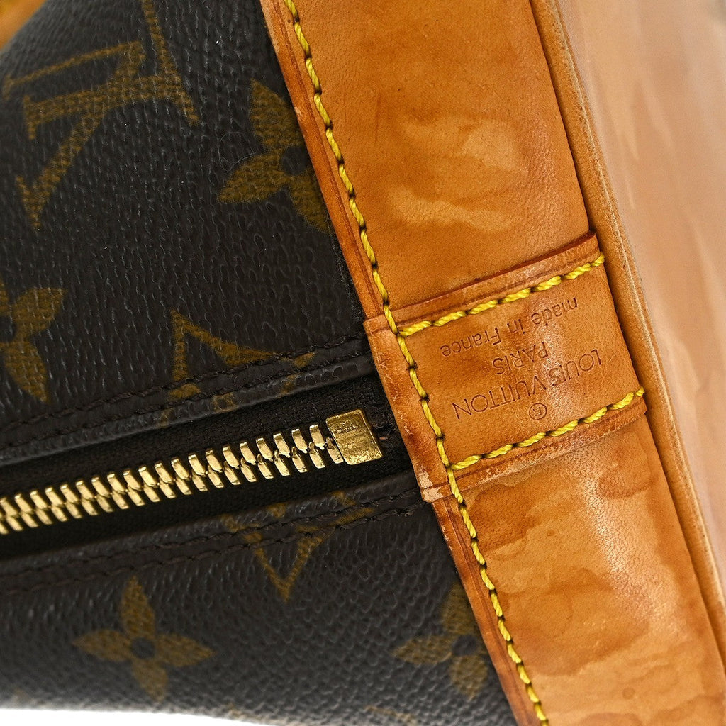Louis Vuitton Alma Handbag Monogram Canvas Brown Canvas Handbag ( )